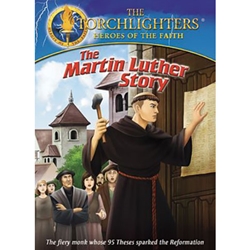 THE MARTIN LUTHER STORY - DVD<br>The Fiery Monk Whose 95 Thesis Sparked the Reformation