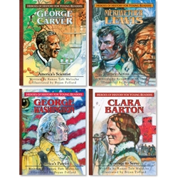 HEROES OF HISTORY FOR YOUNG READERS<br>4-book Gift Set (Books 1-4)